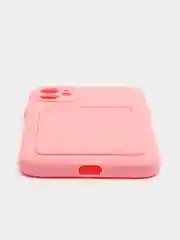 Розовый чехол для iPhone 11, 12, 13, Pro, Max, 7, 8, Plus, с карманом для карт, защита камеры