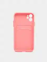 Розовый чехол для iPhone 11, 12, 13, Pro, Max, 7, 8, Plus, с карманом для карт, защита камеры