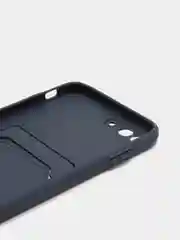 Темно-синий чехол для iPhone 11, 12, 13, Pro, Max, 7, 8, Plus, с карманом для карт, защита камеры