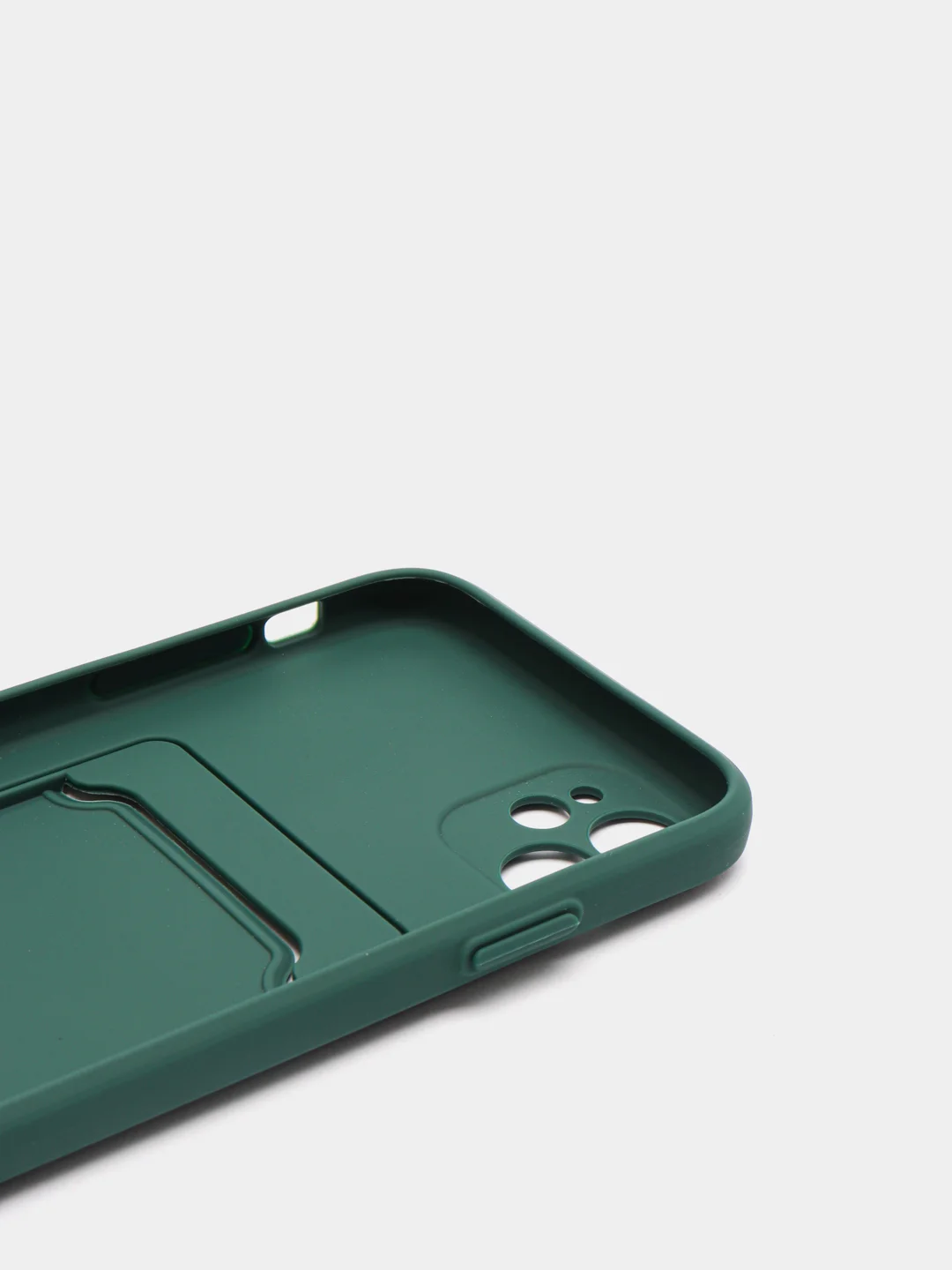 Зеленый чехол для iPhone 11, 12, 13, Pro, Max, 7, 8, Plus, с карманом для карт, защита камеры