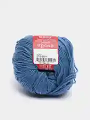 Синий пряжа Кроха Троицкая фабрика, 20% шерсть, 80% акрил, 50 г, 135 м