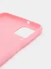 Розовый чехол силиконовый на Samsung Galaxy A12, М12