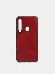 Красный чехол для Samsung Galaxy A7, A750, A9, A920, A2 Core, из экокожи