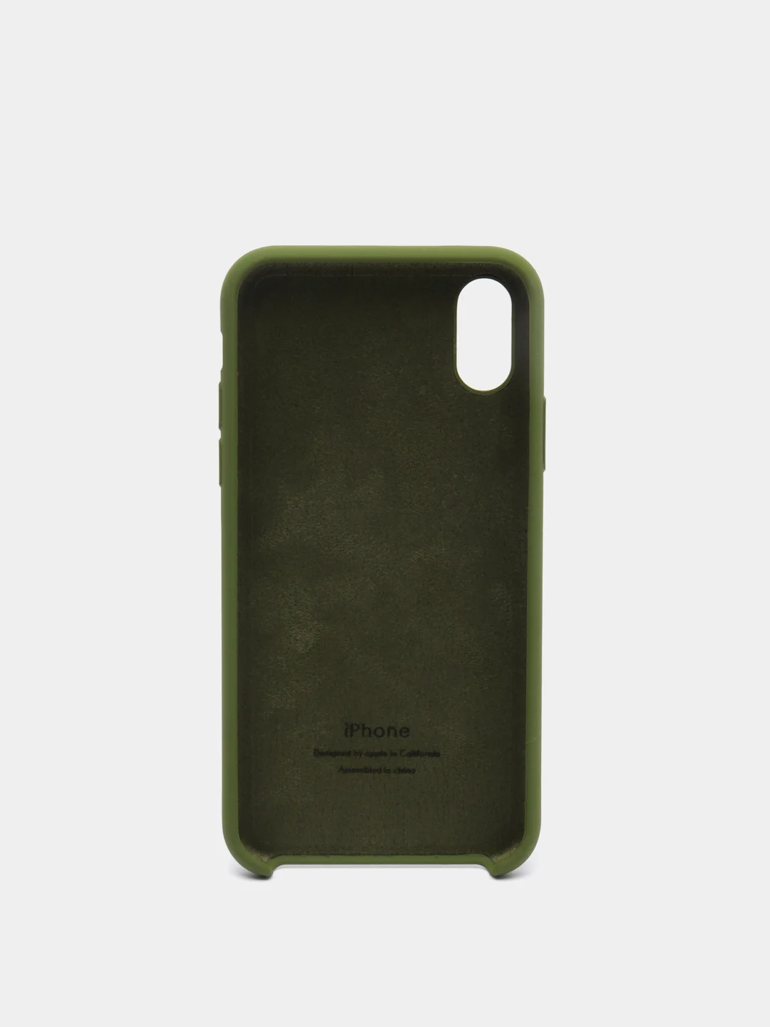 Зеленый чехол силиконовый для iPhone X/XS (Айфон)