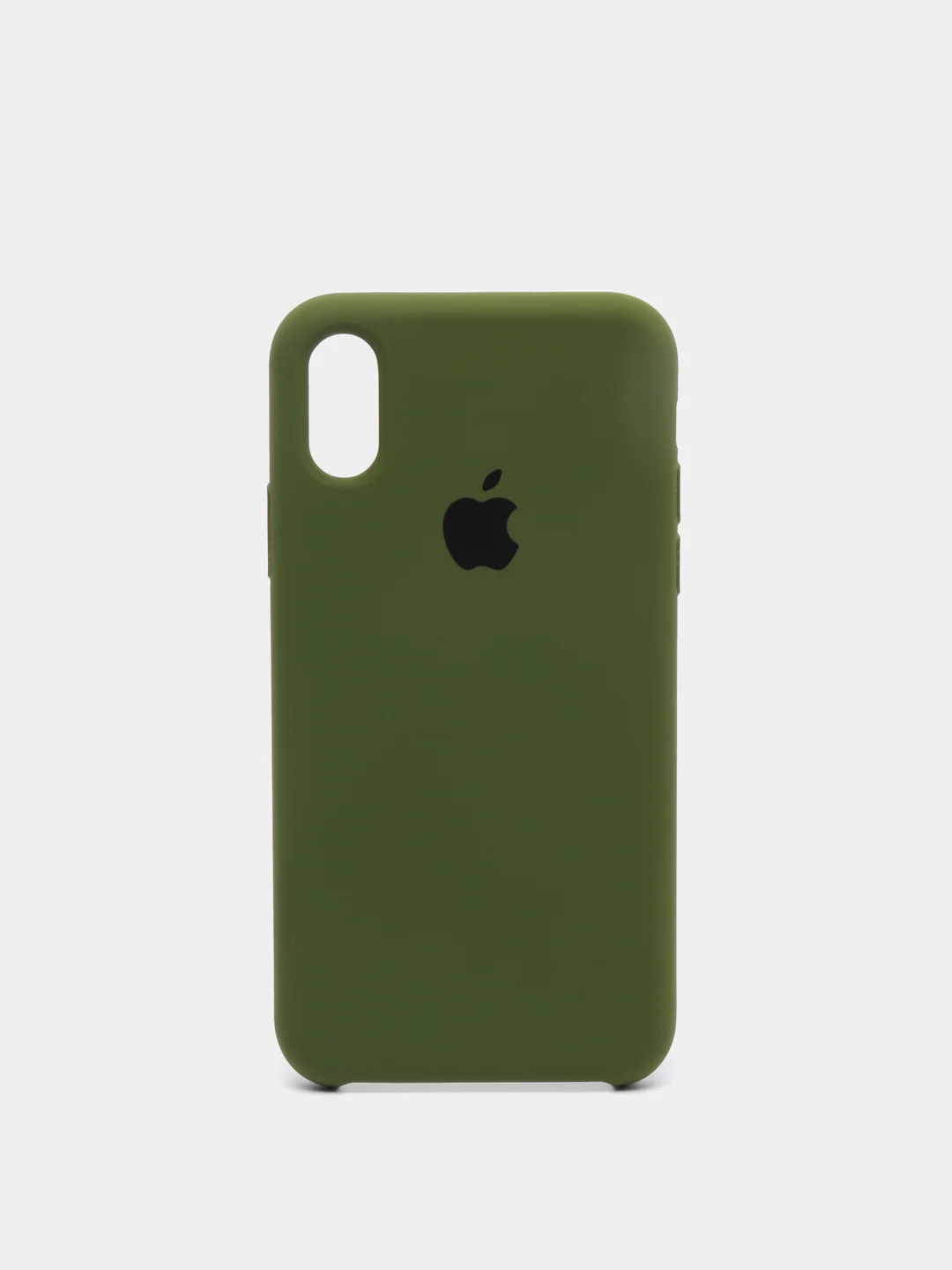 Зеленый чехол силиконовый для iPhone X/XS (Айфон)