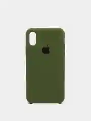 Зеленый чехол силиконовый для iPhone X/XS (Айфон)