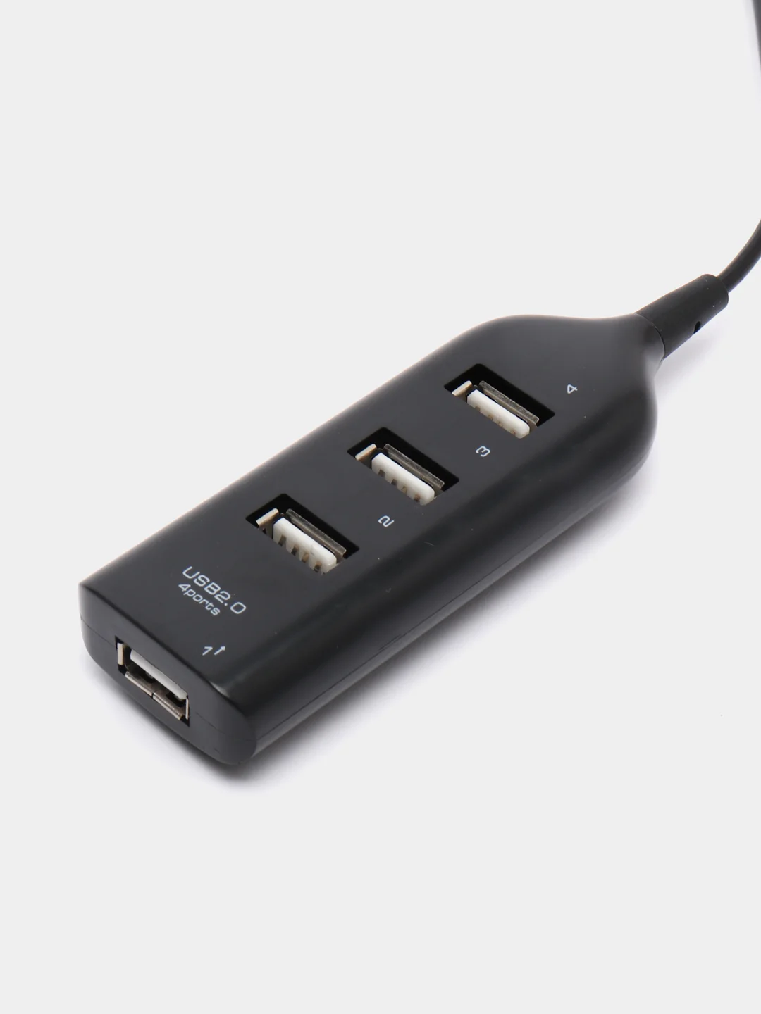 Черный разветвитель универсальный, USB Hub 2.0