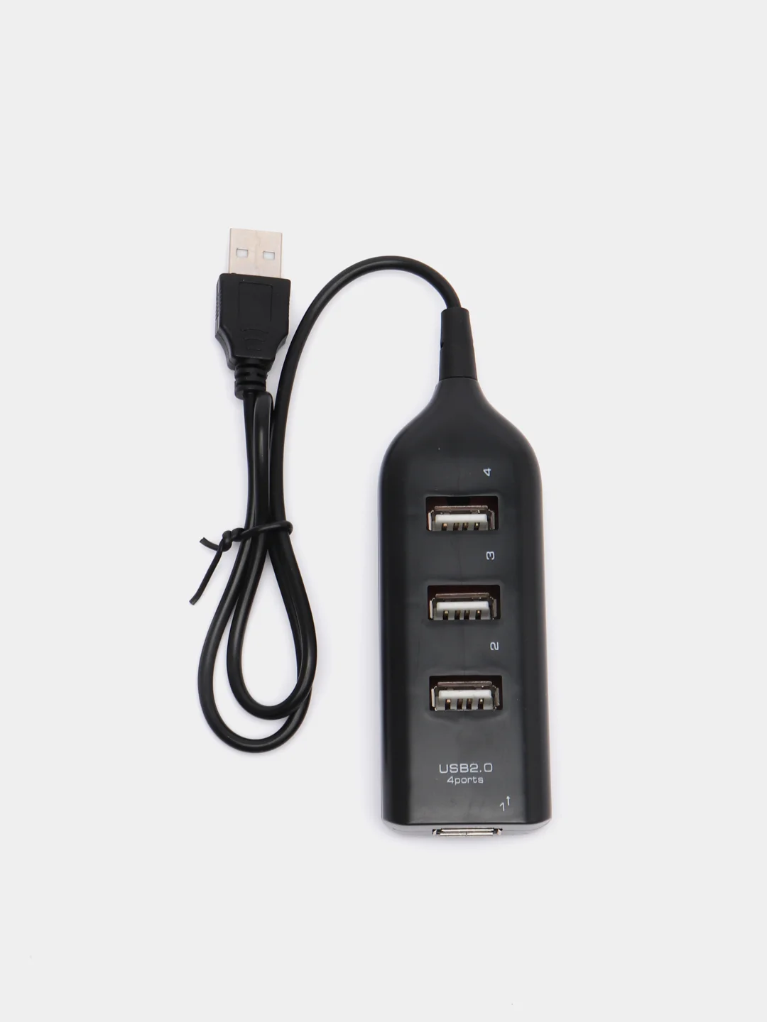 Черный разветвитель универсальный, USB Hub 2.0