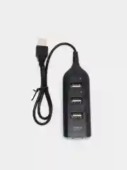 Черный разветвитель универсальный, USB Hub 2.0
