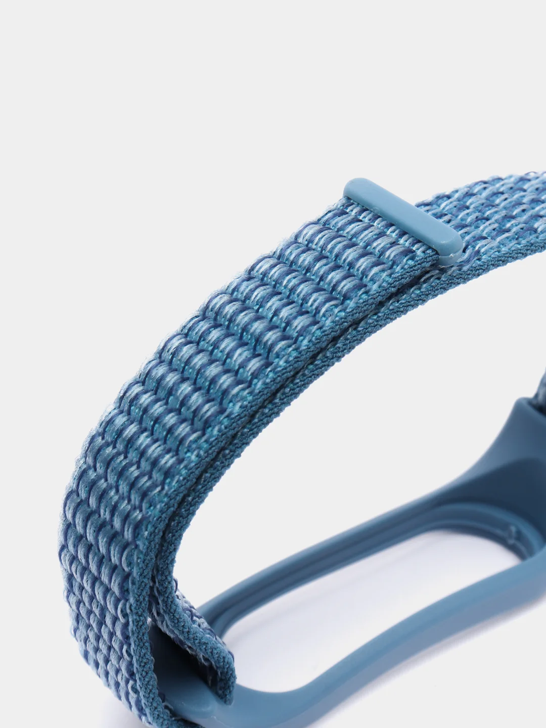 Синий ремешок нейлоновый на липучке для Xiaomi Mi Band 3, Mi Band 4, Band 5, Band 6, Mi Band 7