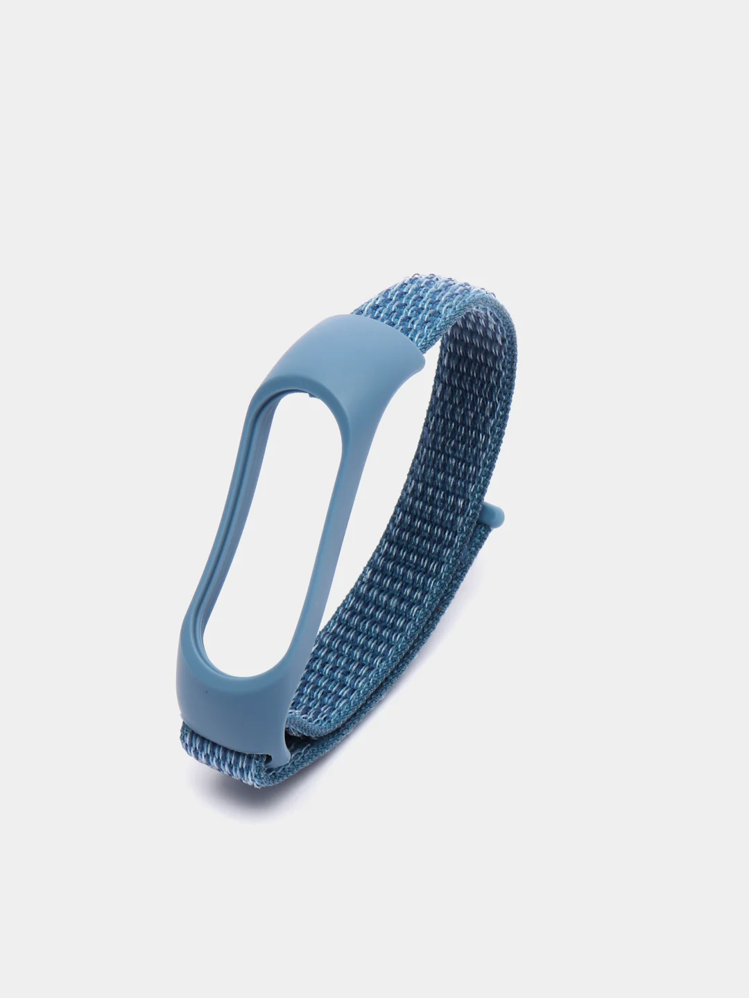 Синий ремешок нейлоновый на липучке для Xiaomi Mi Band 3, Mi Band 4, Band 5, Band 6, Mi Band 7