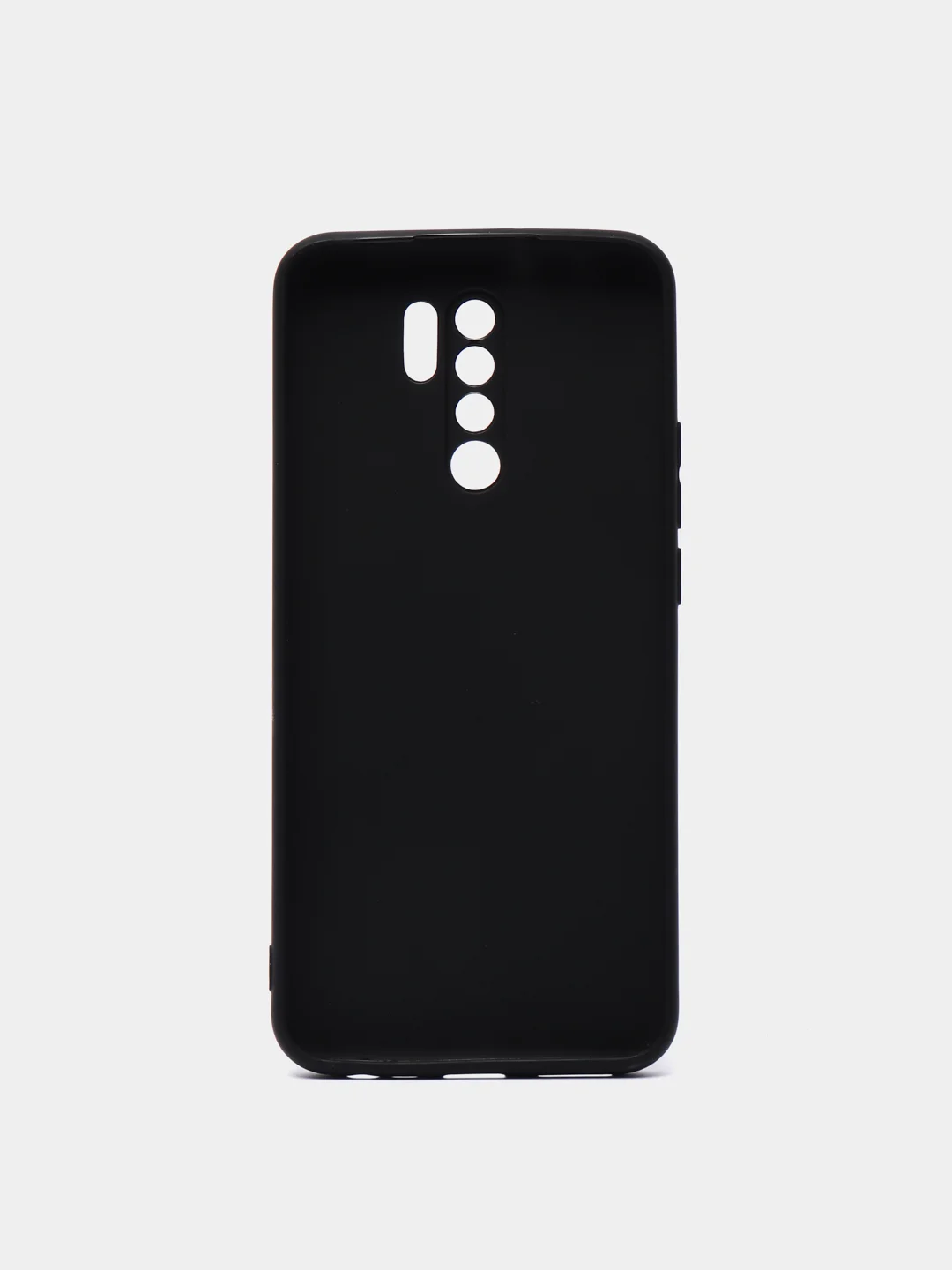 Чехол для Xiaomi Redmi 9 черный, силиконовый