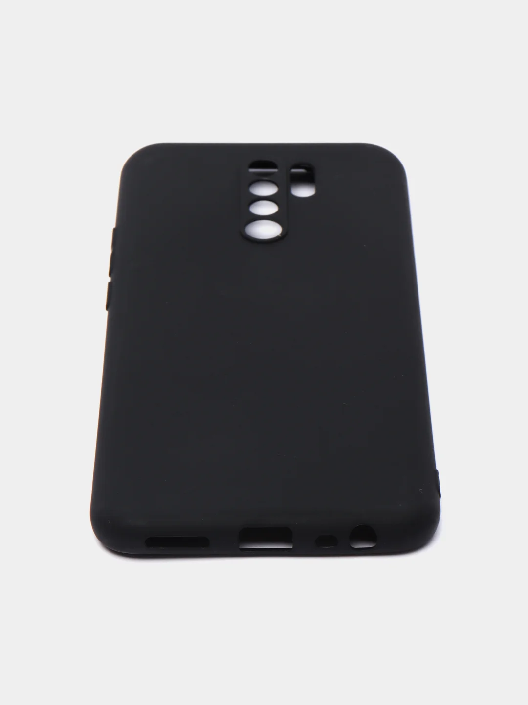 Чехол для Xiaomi Redmi 9 черный, силиконовый
