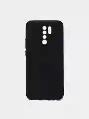 Чехол для Xiaomi Redmi 9 черный, силиконовый