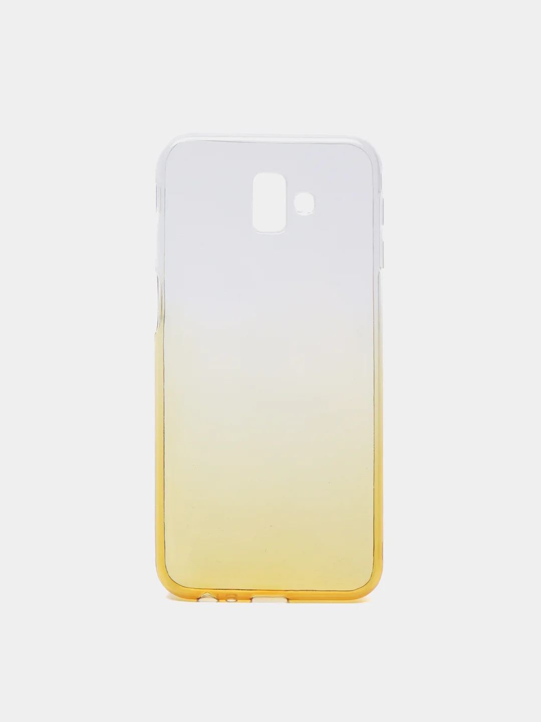 Желтый чехол для Samsung J6+ Plus силиконвый