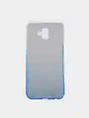 Синий чехол для Samsung J6+ Plus силиконвый