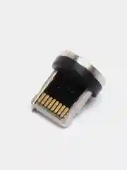 Небесно-голубой кабель магнитный светящийся, коннекторы Lightning, Type-C, Micro-USB