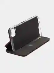 Коричневый чехол-книжка Huawei P40 Lite, Huawei Nova 6SE, Huawei Nova 7i