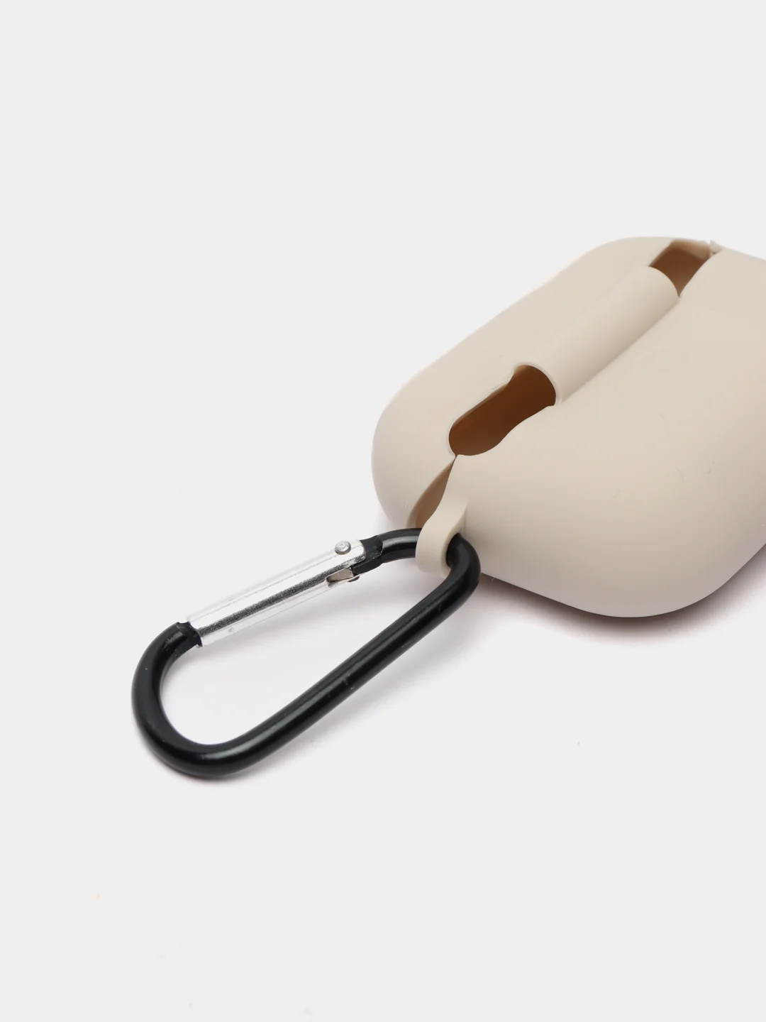 Серебряный силиконовый чехол для наушников Apple Airpods Pro