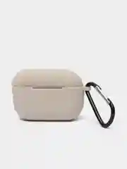Серебряный силиконовый чехол для наушников Apple Airpods Pro