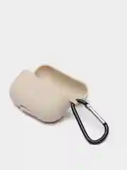 Серебряный силиконовый чехол для наушников Apple Airpods Pro