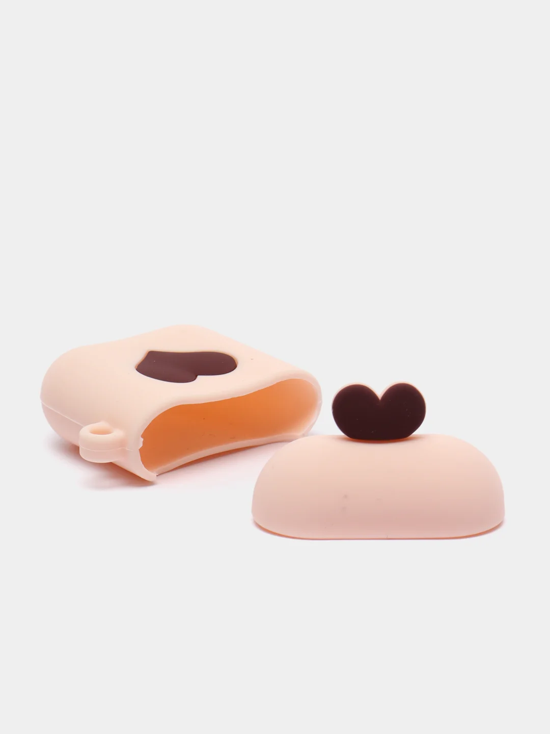 Кремовый чехол для беспроводных наушников AirPods