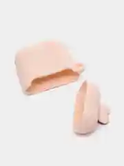 Кремовый чехол для беспроводных наушников AirPods
