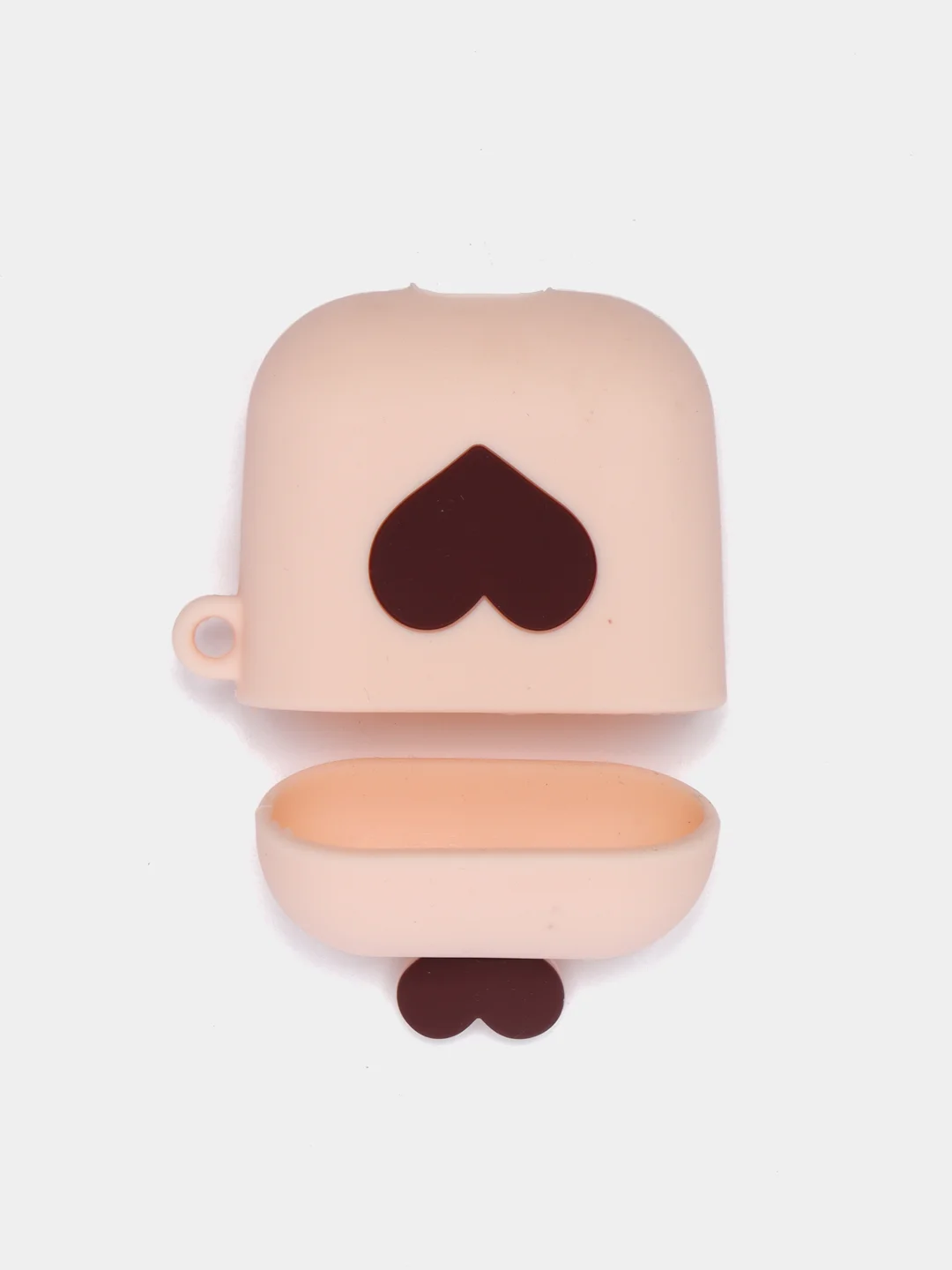 Кремовый чехол для беспроводных наушников AirPods