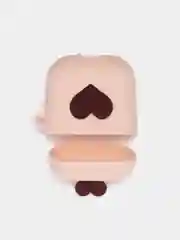 Кремовый чехол для беспроводных наушников AirPods