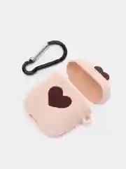 Кремовый чехол для беспроводных наушников AirPods