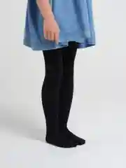 Черный подростковые колготки