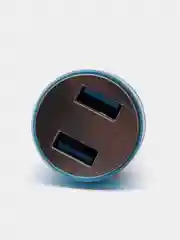 Автомобильное зарядное устройство Cartage, 12-24 В, 2 USB 2А, разные цвета