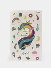 Индиго временная переводная татуировка "Единороги", 75*120