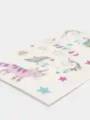 Алый временная переводная татуировка "Единороги", 75*120