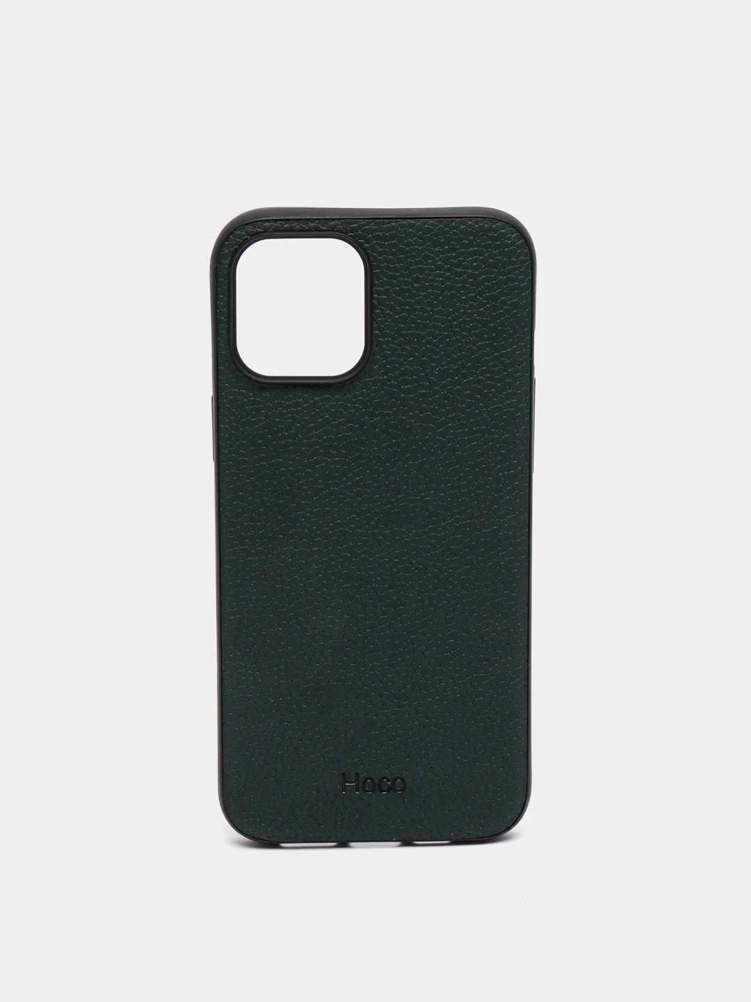 Зеленый чехол iPhone 12 Mini, 12 / 12 Pro, 12 Pro Max силиконовый "под кожу"
