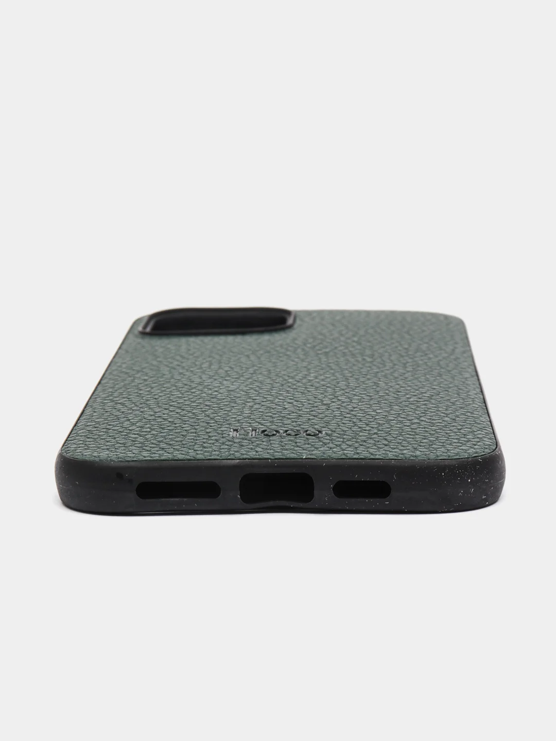 Зеленый чехол iPhone 12 Mini, 12 / 12 Pro, 12 Pro Max силиконовый "под кожу"