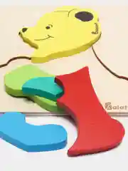 Белый детские деревянные пазлы