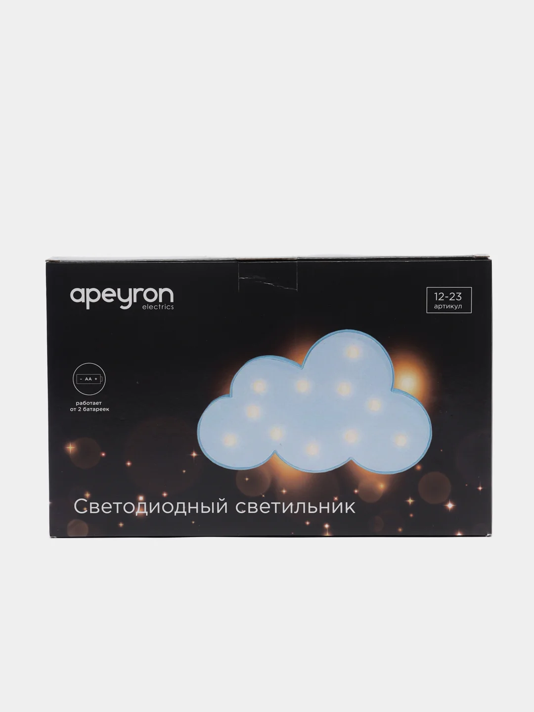 Светильник светодиодный ночник Apeyron "Облако", 3 Вт, АБС-пластик, голубой, 300*220*30 мм