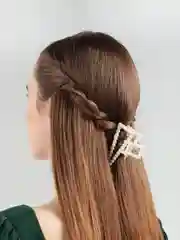 Белый краб-заколка для волос, фигурные, жемчужные