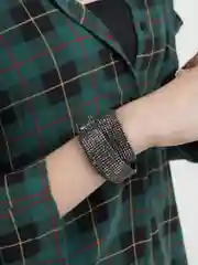 Белый чокер из натуральной кожи со стразами, черный