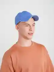 Голубой джинсовая кепка, бейсболка унисекс,  женская, мужская