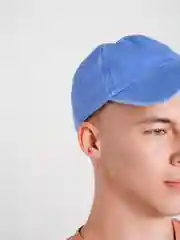 Голубой джинсовая кепка, бейсболка унисекс,  женская, мужская