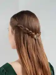 Золотой заколка "Клик-клак"