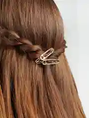 Золотой заколка "Клик-клак"