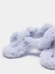 Серый пряжа Alize puffy, большие петельки, микрополиэстр, 100 г