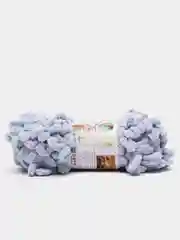 Серый пряжа Alize puffy, большие петельки, микрополиэстр, 100 г