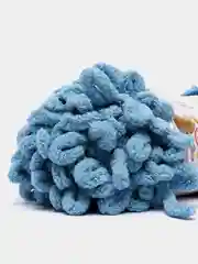 Небесно-голубой пряжа Alize puffy, большие петельки, микрополиэстр, 100 г