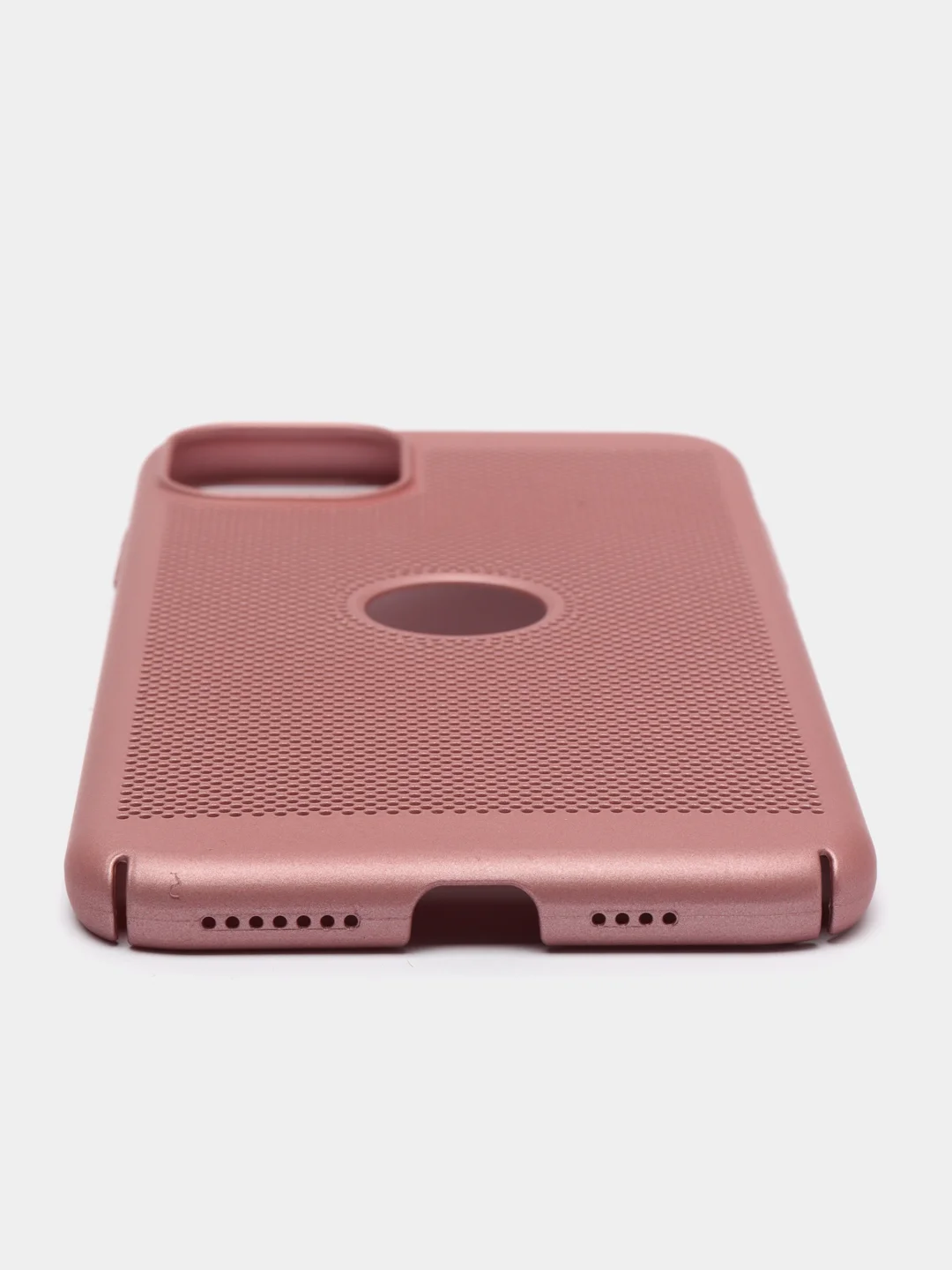 Розовый чехол ультратонкий с перфорацией для Айфон iPhone 11, iPhone 11 Pro, iPhone 11 Pro Max