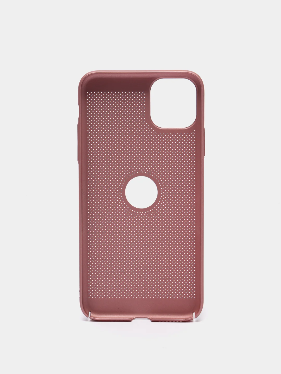 Розовый чехол ультратонкий с перфорацией для Айфон iPhone 11, iPhone 11 Pro, iPhone 11 Pro Max