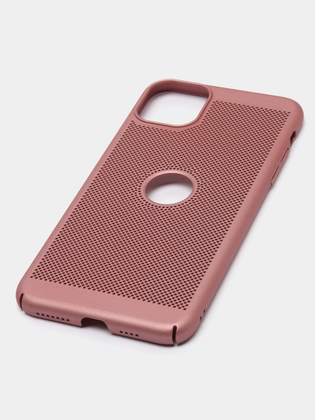 Розовый чехол ультратонкий с перфорацией для Айфон iPhone 11, iPhone 11 Pro, iPhone 11 Pro Max